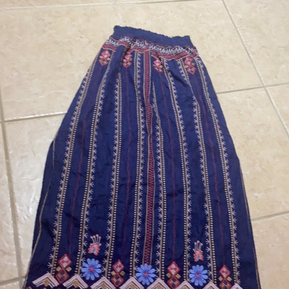 Rare Beautiful Johnny Was FREDERIQUE SIDE SLIT MAXI SKIRT - Picture 11 of 13